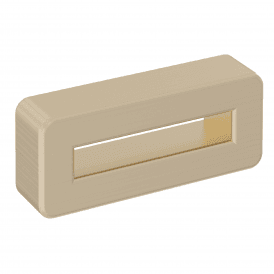 Eastbrook Rectangular Overflow Brushed Brass   98.3013