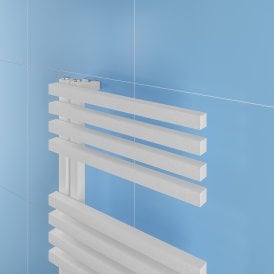 Eastbrook Reinbach 1200mm x 500mm Towel Rail Matt White   89.1360