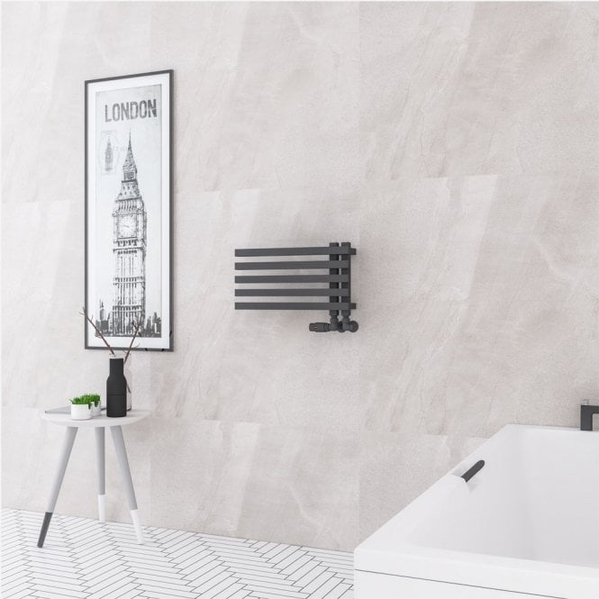 Eastbrook  Reinbach 270mm x 500mm Towel Rail Matt Anthracite   89.1766