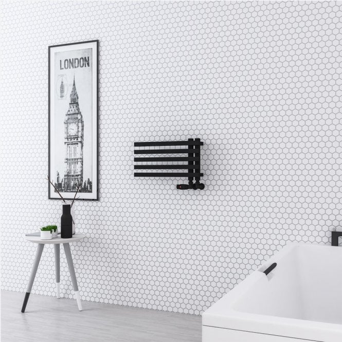 Eastbrook  Reinbach 270mm x 500mm Towel Rail Matt Black   89.1767