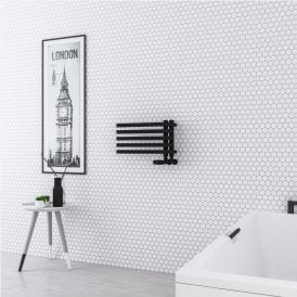 Eastbrook Reinbach 270mm x 500mm Towel Rail Matt Black   89.1767