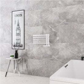 Eastbrook Reinbach 270mm x 500mm Towel Rail Matt White   89.1763