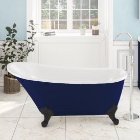 Eastbrook Richmond 1620 x 690mm x 760mm Freestanding Bath Blue   33.0018