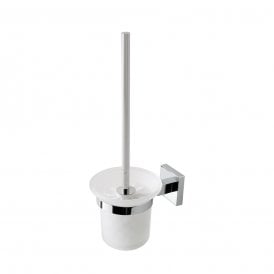 Eastbrook Rimini Glass Brush Holder Chrome   52.112
