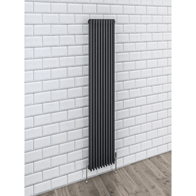 Eastbrook  Rivassa 2 Column Radiator 1800mm x 293mm Matt Anthracite   81.0018