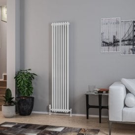 Eastbrook Rivassa 2 Column Radiator 1800mm x 383mm White   81.0003