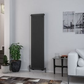 Eastbrook Rivassa 2 Column Radiator 1800mm x 473mm Matt Anthracite   81.0020