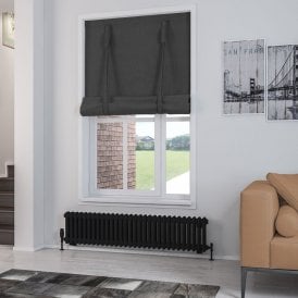 Eastbrook Rivassa 2 Column Radiator 300mm x 1373mm Matt Black   81.0209