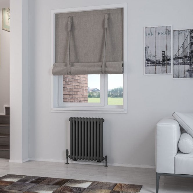Eastbrook  Rivassa 2 Column Radiator 600mm x 518mm Matt Anthracite   81.0048