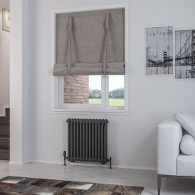 Eastbrook Rivassa 2 Column Radiator 600mm x 608mm Matt Anthracite   81.0023
