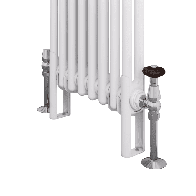 Eastbrook  Rivassa 2 Column Radiator Feet (Pair) White   81.0034