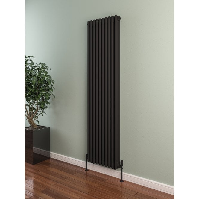 Eastbrook  Rivassa 3 Column Radiator 1800mm x 293mm Matt Anthracite   81.0026