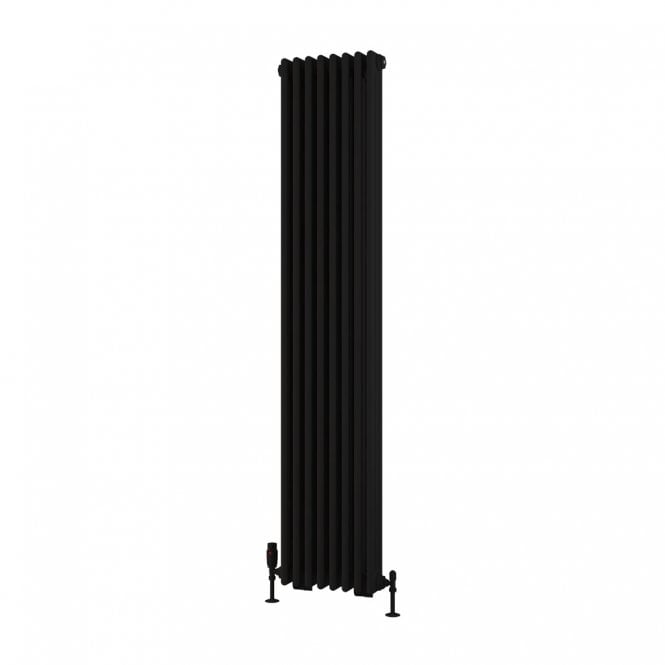 Eastbrook  Rivassa 3 Column Radiator 1800mm x 383mm Matt Black   81.0235
