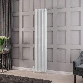 Eastbrook Rivassa 3 Column Radiator 1800mm x 383mm White   81.0011