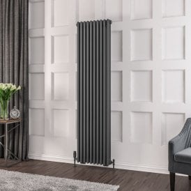 Eastbrook Rivassa 3 Column Radiator 1800mm x 473mm Matt Anthracite   81.0028