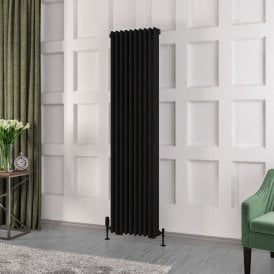 Eastbrook Rivassa 3 Column Radiator 1800mm x 473mm Matt Black   81.0236