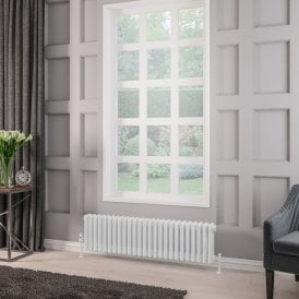 Eastbrook Rivassa 3 Column Radiator 300mm x 1148mm White   81.0013