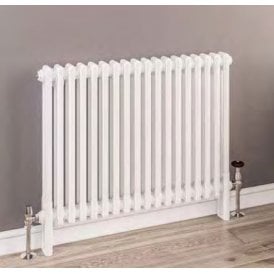 Eastbrook Rivassa 3 Column Radiator 300mm x 1373mm White   81.0014