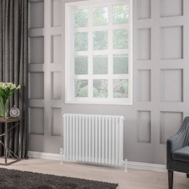 Eastbrook Rivassa 3 Column Radiator 600mm x 833mm White   81.0016