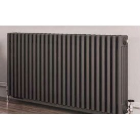 Eastbrook Rivassa 4 Column Radiator 600mm x 1010mm Matt Anthracite   81.0087