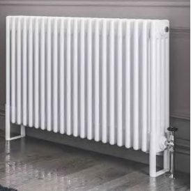 Eastbrook Rivassa 4 Column Radiator 600mm x 1010mm White   81.0074