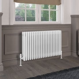 Eastbrook Rivassa 4 Column Radiator 600mm x 1010mm White   81.0074