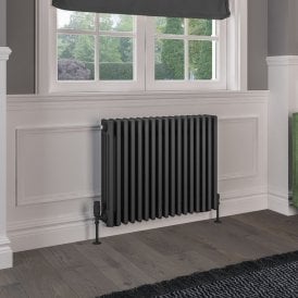 Eastbrook Rivassa 4 Column Radiator 600mm x 785mm Matt Anthracite   81.0086