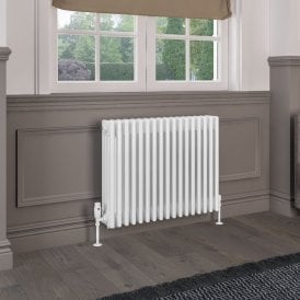 Eastbrook Rivassa 4 Column Radiator 600mm x 785mm White   81.0073