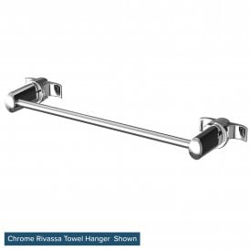 Eastbrook Rivassa Towel Hanger Set With 600mm Bar White   16.157