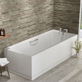 Eastbrook Rockall 5mm Single Ended Twin Grip 1600mm x 700mm 213 Litre Bath   42.0129