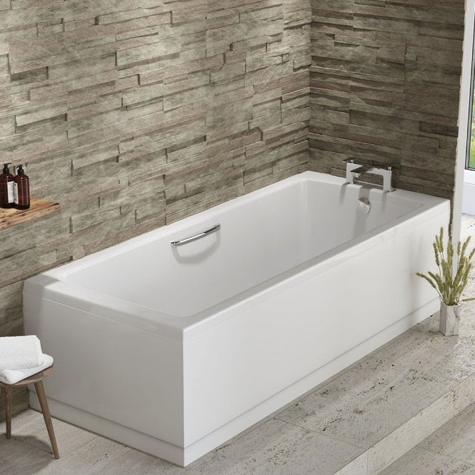 Eastbrook  Rockall 5mm Single Ended Twin Grip 1650mm x 700mm 224 Litre Bath   42.0128