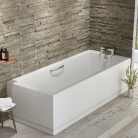 Eastbrook Rockall Beaufort Single Ended Twin Grip 1500mm x 700mm 191 Litre Bath   42.1130