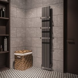 Eastbrook Rosano 1800mm x 280mm Aluminium Radiator Matt Anthracite   86.0002