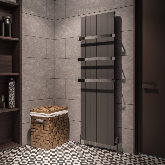 Eastbrook  Rosano 1800mm x 565mm Aluminium Radiator Matt Anthracite   86.0285