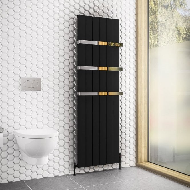Eastbrook  Rosano 1800mm x 565mm Aluminium Radiator Matt Black   86.0286
