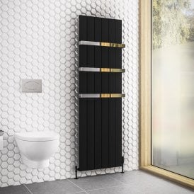 Eastbrook Rosano 1800mm x 565mm Aluminium Radiator Matt Black   86.0286