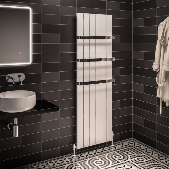 Eastbrook  Rosano 1800mm x 565mm Aluminium Radiator Matt White   86.0284