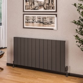 Eastbrook Rosano 600mm x 1230mm Aluminium Radiator Matt Anthracite   86.0023