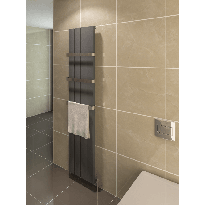 Eastbrook  Rosano 600mm x 280mm Aluminium Radiator Matt Anthracite   86.0148