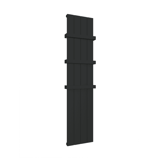 Eastbrook  Rosano 600mm x 280mm Aluminium Radiator Matt Black   86.0149
