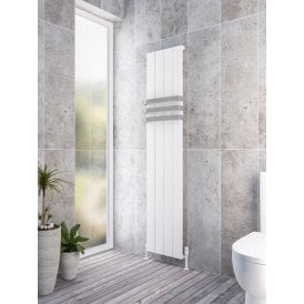 Eastbrook Rosano 600mm x 280mm Aluminium Radiator Matt White   86.0147