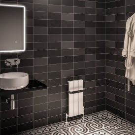 Eastbrook Rosano 600mm x 280mm Aluminium Radiator Matt White   86.0147
