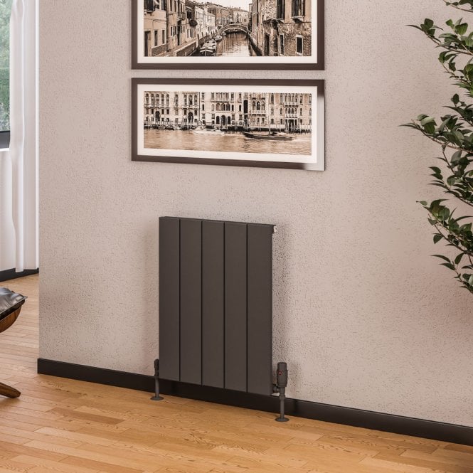 Eastbrook  Rosano 600mm x 470mm Aluminium Radiator Matt Anthracite   86.0011