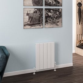 Eastbrook Rosano 600mm x 470mm Aluminium Radiator Matt White   86.0010