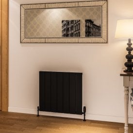 Eastbrook Rosano 600mm x 660mm Aluminium Radiator Matt Black   86.0015
