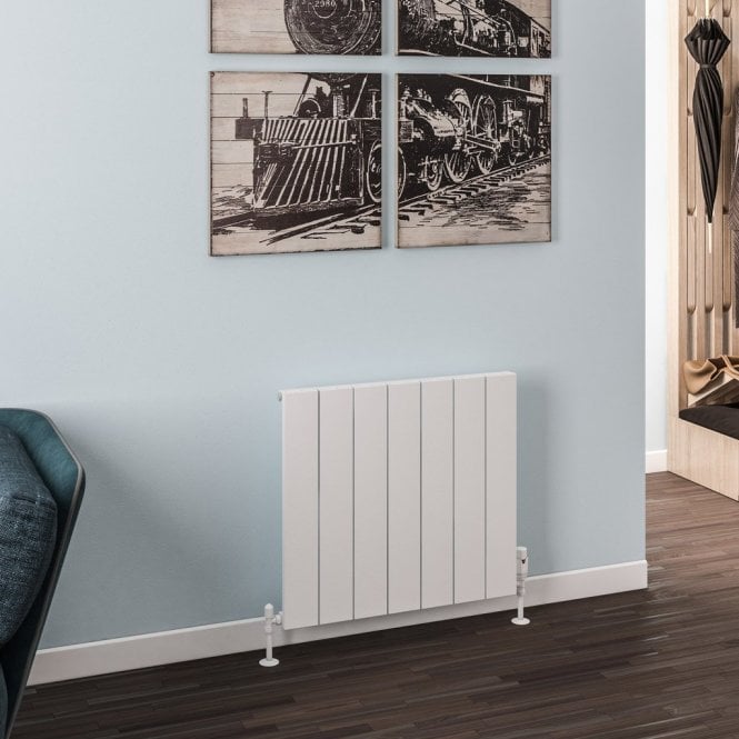 Eastbrook  Rosano 600mm x 660mm Aluminium Radiator Matt White   86.0013