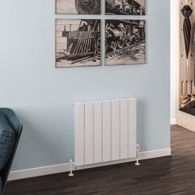 Eastbrook Rosano 600mm x 660mm Aluminium Radiator Matt White   86.0013
