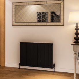 Eastbrook Rosano 600mm x 850mm Aluminium Radiator Matt Black   86.0018