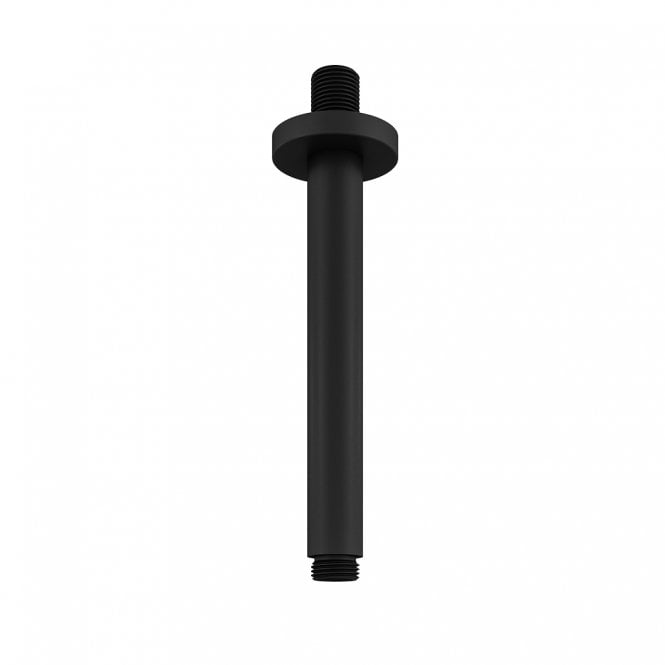 Eastbrook  Round Ceiling Shower Arm 160mm Matt Smooth Black   93.0115