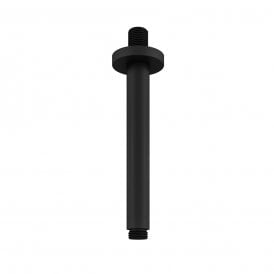 Eastbrook Round Ceiling Shower Arm 160mm Matt Smooth Black   93.0115